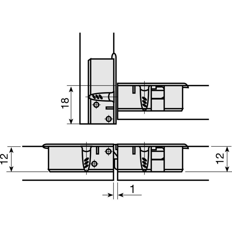 Klappenbeschlag 30mm ZK044